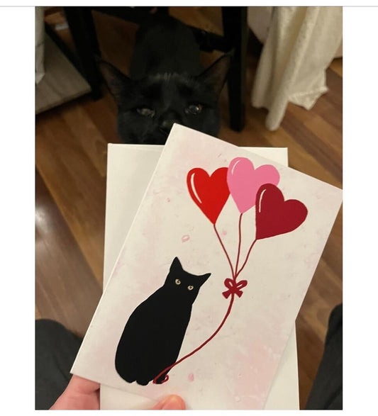 Heart Balloon Bean Card