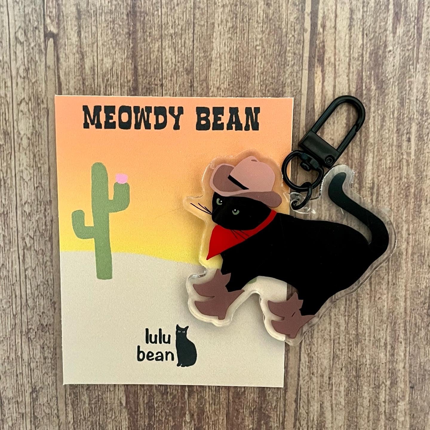Meowdy Bean Keychain