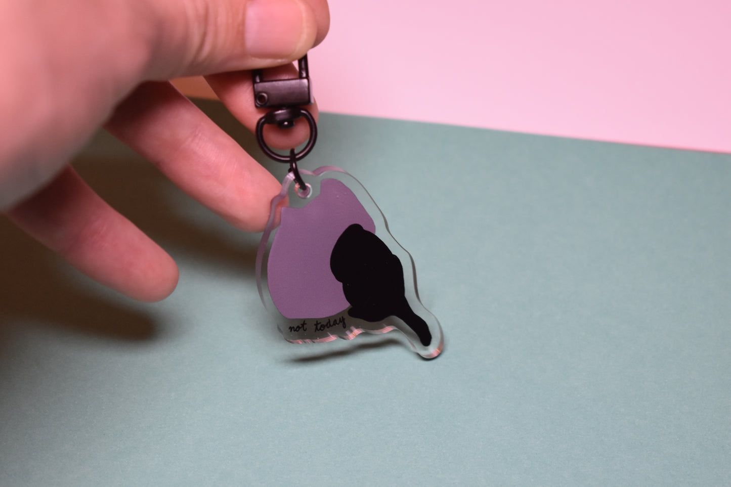"Not Today" Bean Keychain