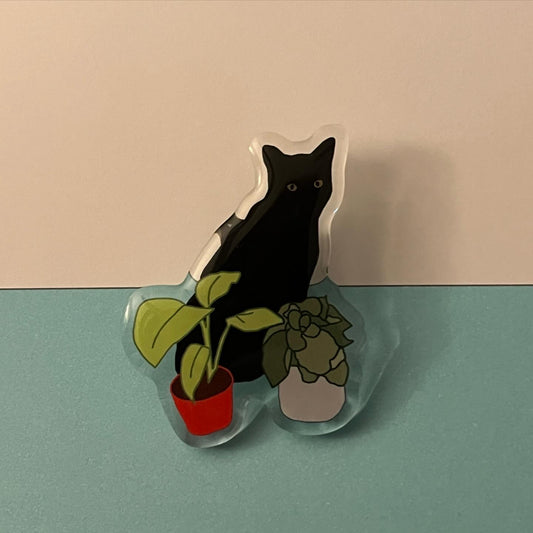 Plant Bean Acrylic Pin
