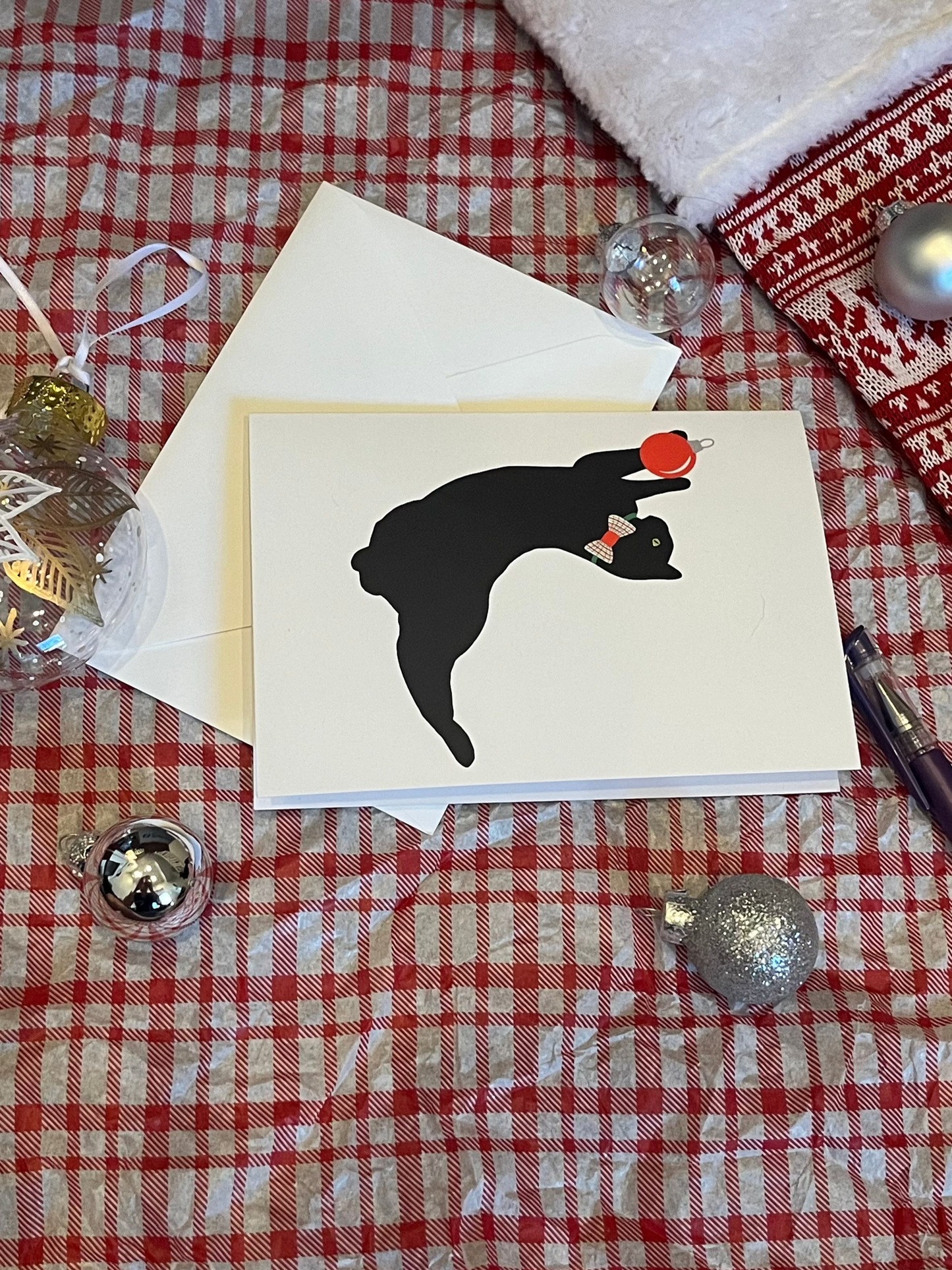 Ornament Bean Card