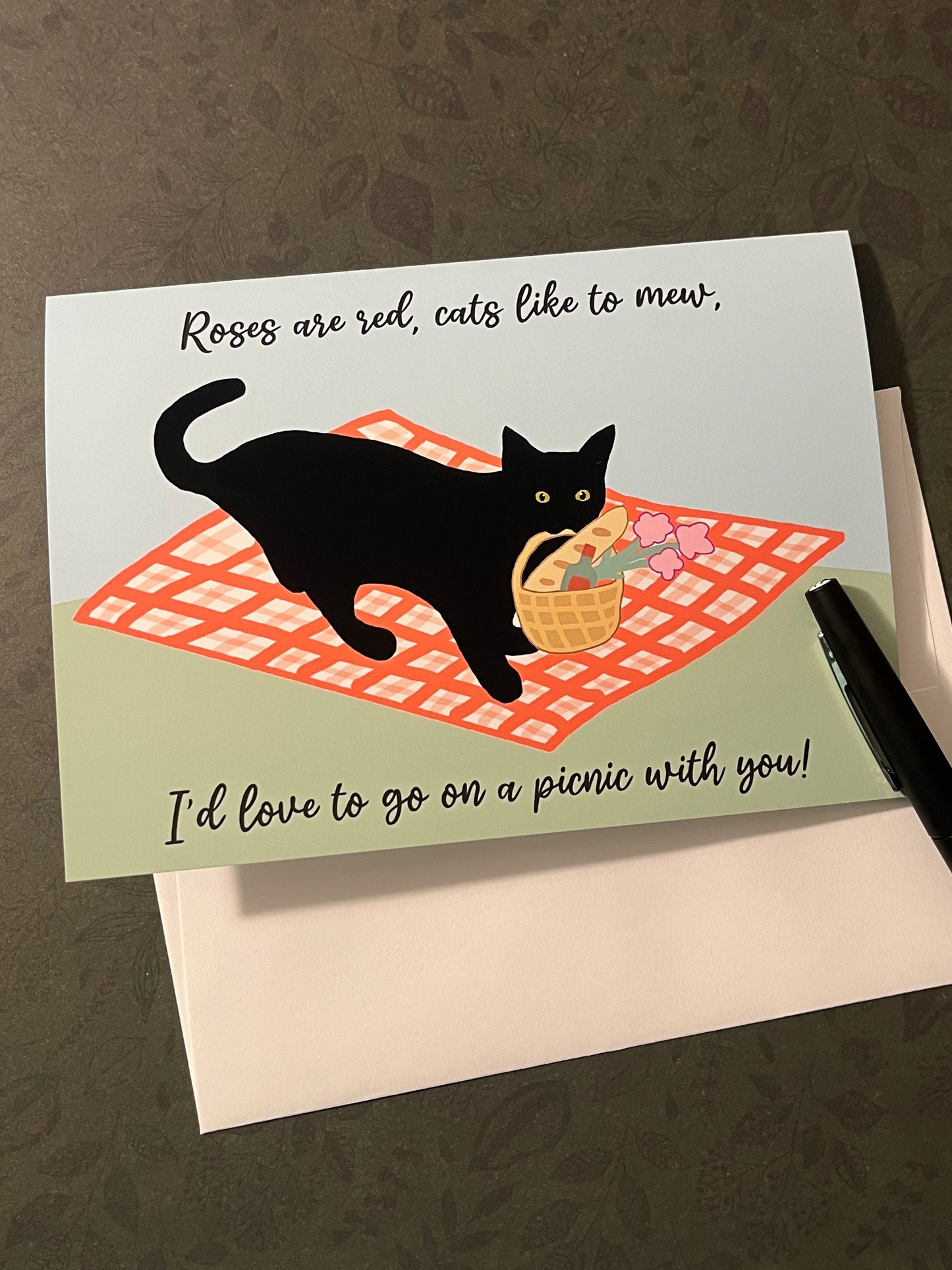 Picnic Bean Love Greeting Card