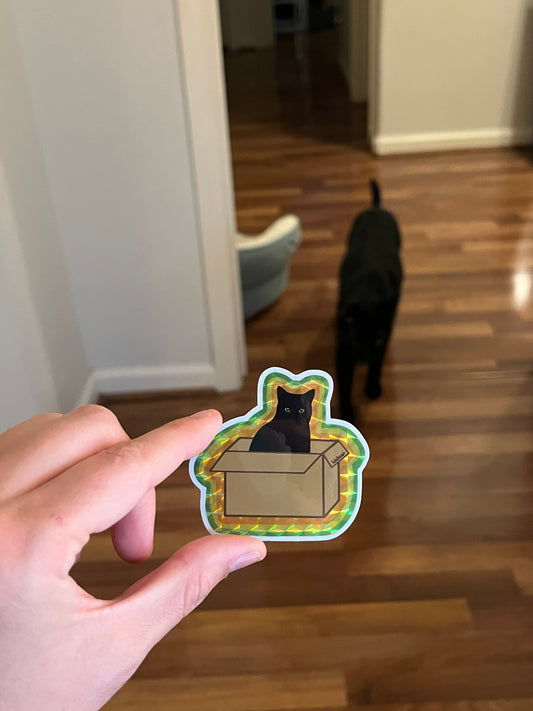 Retro Bean in a Box Sticker