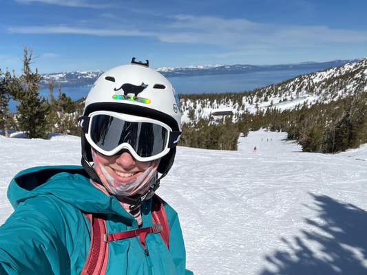 Snowboarding Bean Sticker