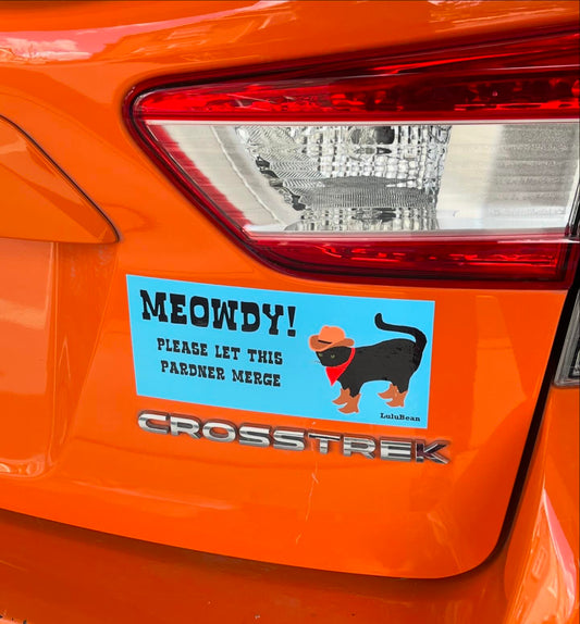 Meowdy Bean Bumper Sticker