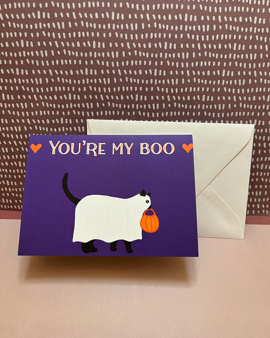 Ghostie Bean Greeting Card
