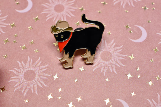 Cowboy Enamel Pin