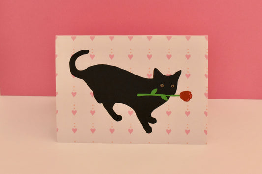 Romantic Rose Bean Card