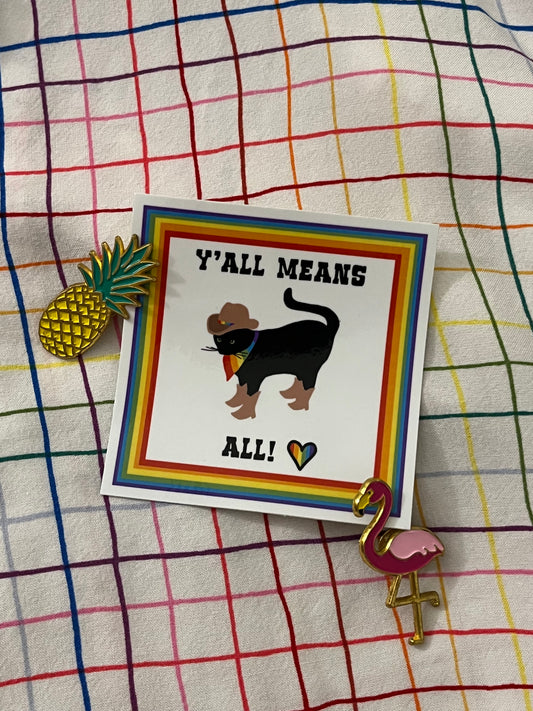Cowboy Pride Bean Sticker