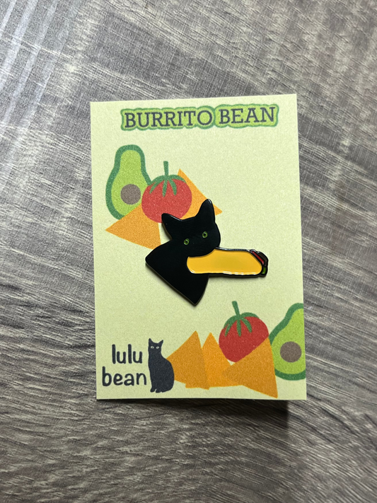 Burrito Bean Enamel Pin
