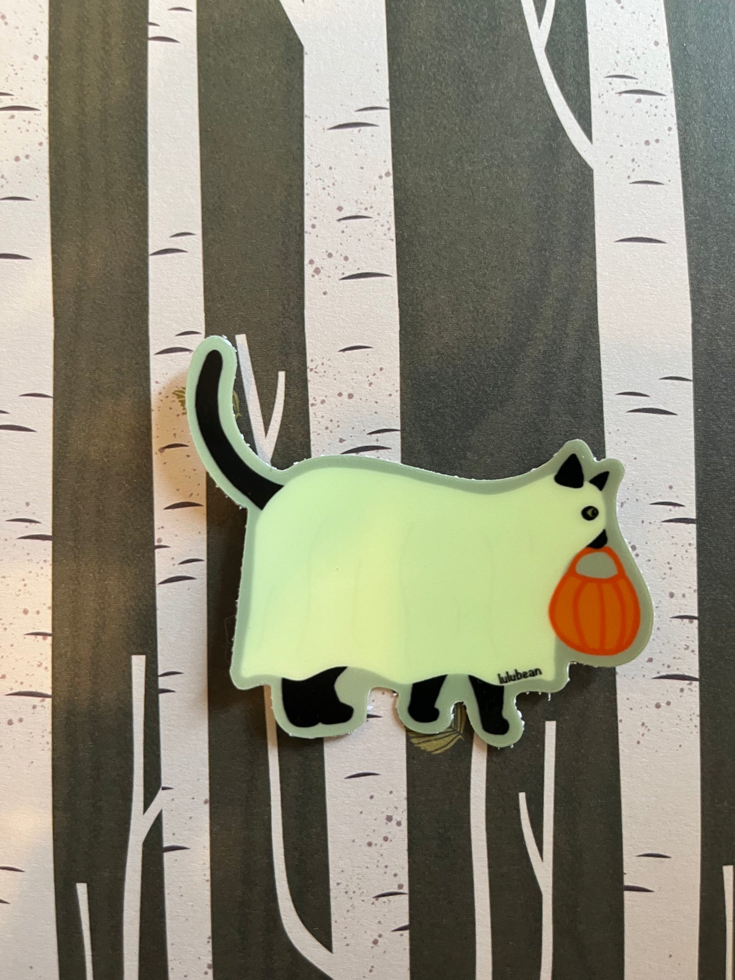 Ghost Bean Sticker (Glow in the Dark)