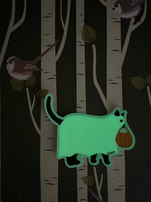 Ghost Bean Sticker (Glow in the Dark)