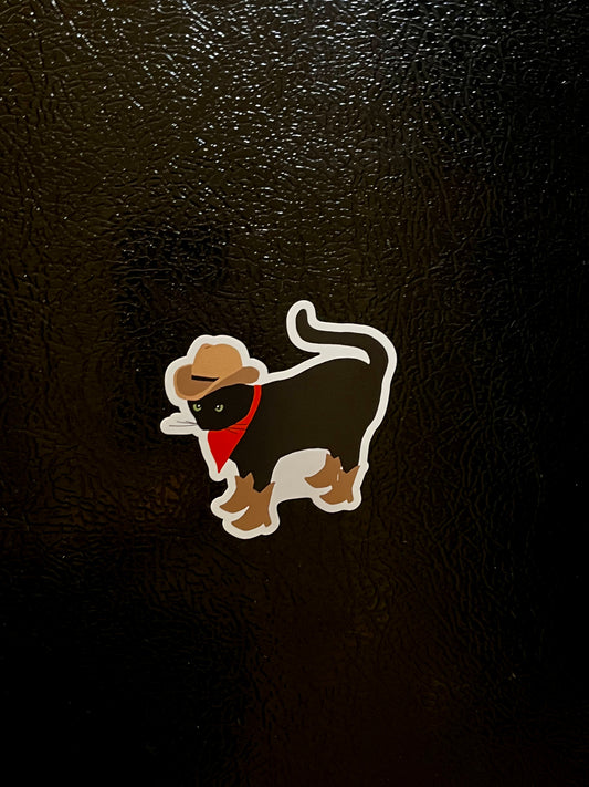 Bean Meowdy Magnet