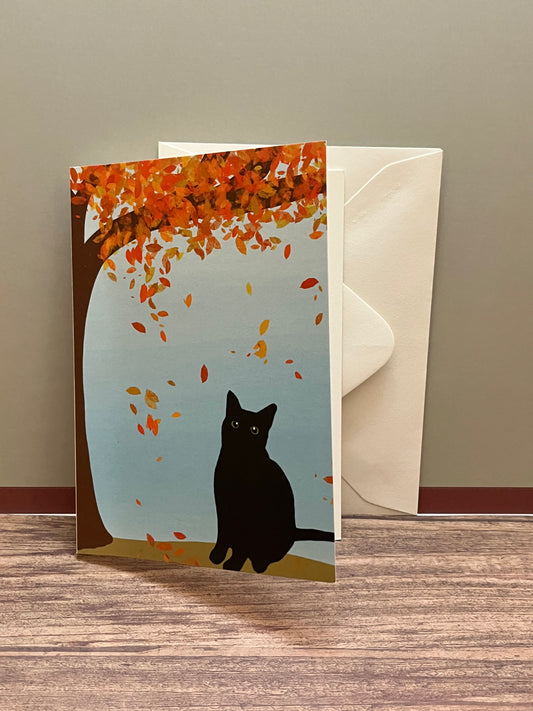 Autumn Bean Greeting Card