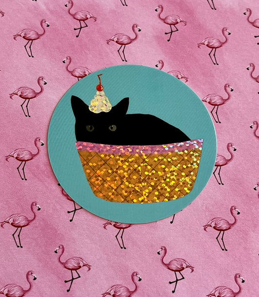 Cupcake Bean Sticker