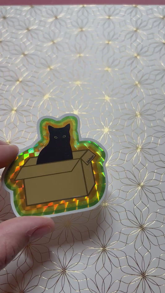 Retro Bean in a Box Sticker